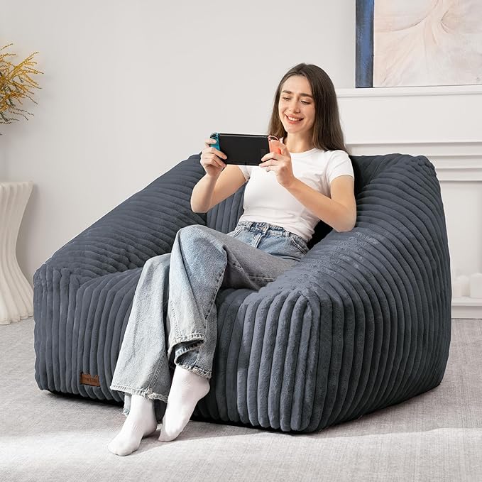 HABUTWAY Bean Bag Chair, Giant Bean Bag Chairs - Image 3