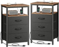 Huuger Nightstands Set of 2, 27.6 Inch End Tables by Huuger