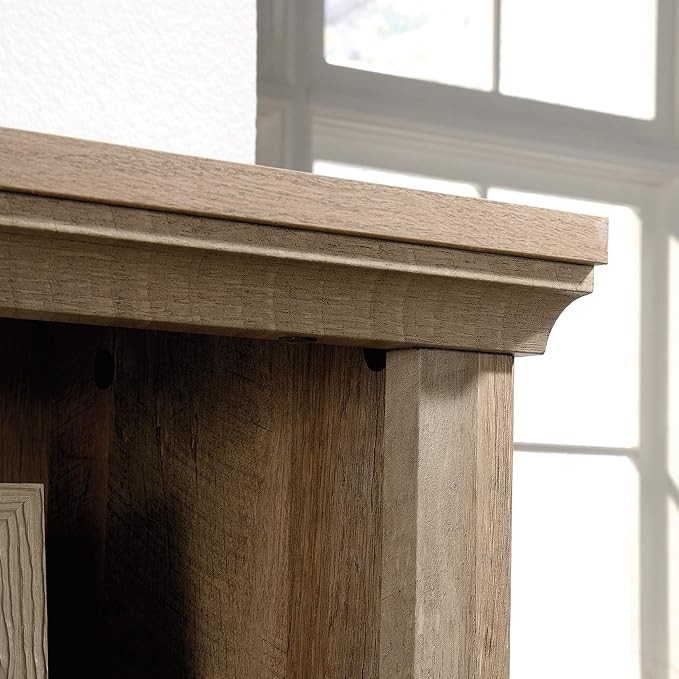 Sauder Anda Norr Display Cabinet/ Pantry cabinets, Lintel Oak finish - Image 7