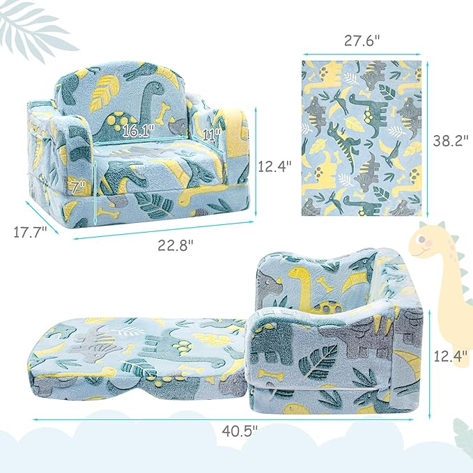 Comfy Toddler Chair and Couch for Kids - Image 2