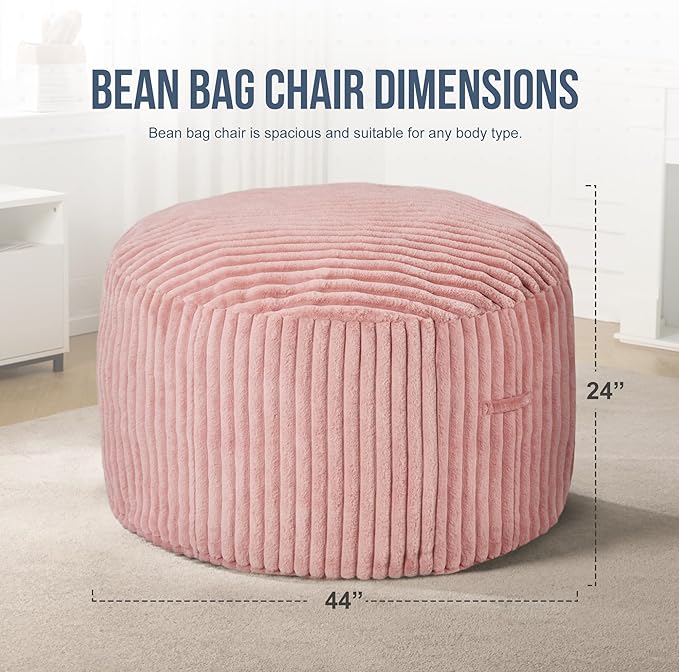 4ft Bean Bag Chairs for Adults Large Beanbag Chair - Image 2