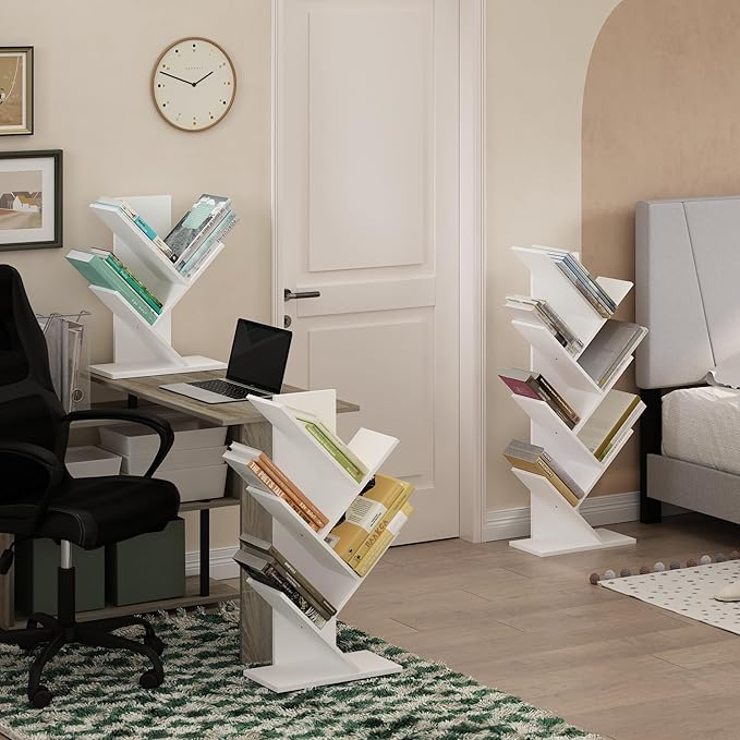 Furinno Tree Bookshelf 5-Tier Floor Standing Tree Bookcase - Image 5