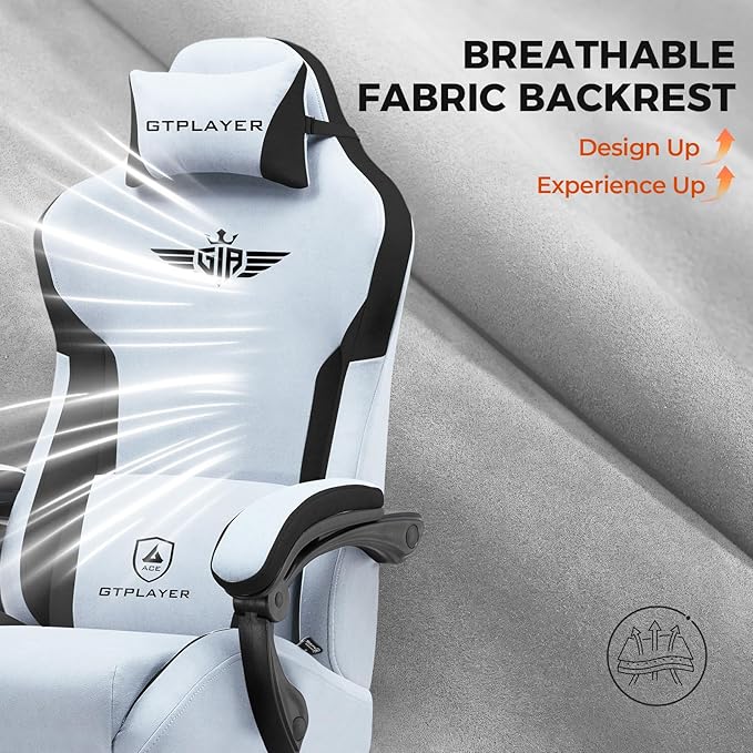 GTPLAYER Gaming Chair with Footrest, Big and Tall Game Chair High Back Computer - Image 5