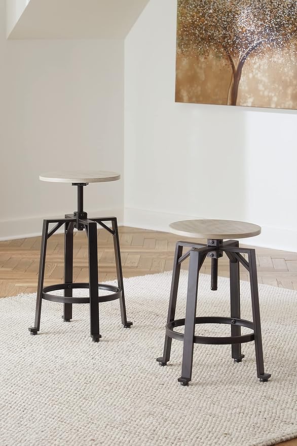 Signature Design by Ashley Karisslyn Urban Industrial Counter Height Barstool - Image 2