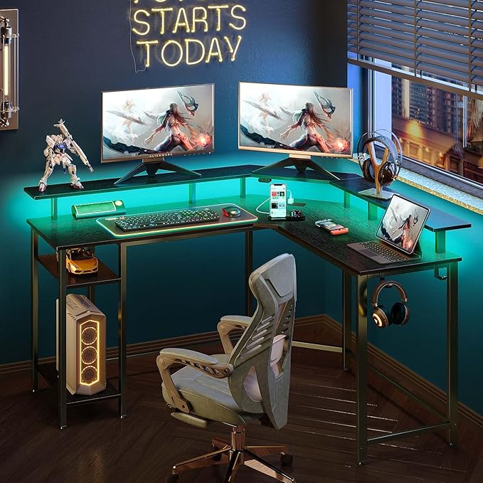 Rolanstar L Shaped Gaming Desk - Image 2