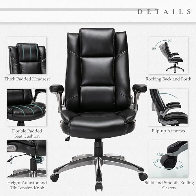 Leather Executive Office Chair - Image 5