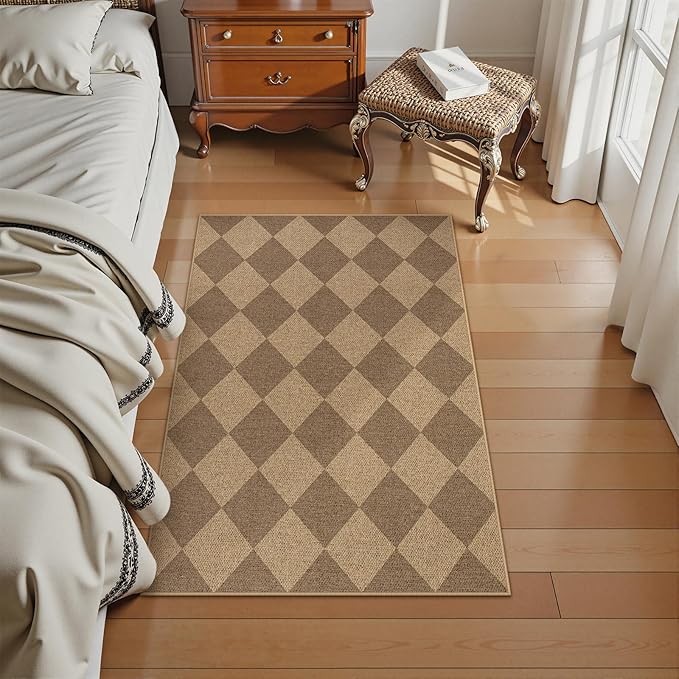 Lahome Checkered Easy Jute Rug, 2x3 Entryway Rug Indoor Outdoor Front Door Mat - Image 7