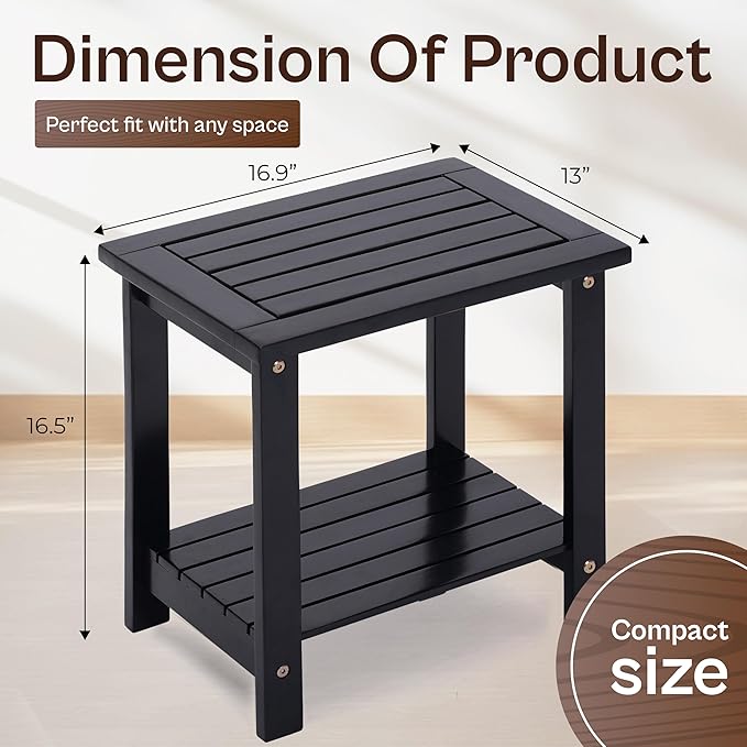 Adirondack Side Table – Weather-Resistant Rectangular End Table - Image 2