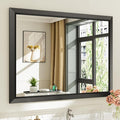40x30 Inch Black Bathroom Mirror by Briivuemodernmirrors