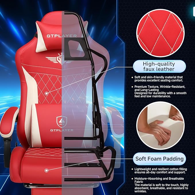 GTPLAYER Gaming Chair, Video Game Chairs - Image 6