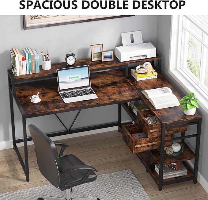 Tribesigns Reversible L Shaped Desk - Image 9