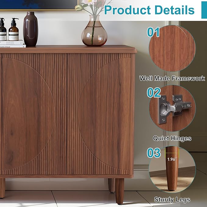 59.4" Sideboard Buffet Cabinet - Image 4