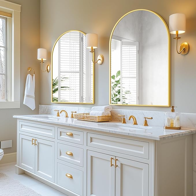 Arched Wall Mirror for Bathroom, Mirrors for Wall, Vanity Mirror for Bedroom - Image 4