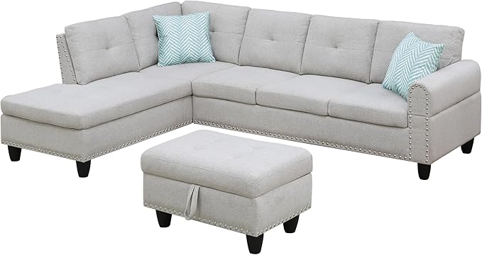 Ball & Cast 98" L Shaped Sectional Couch - Image 12