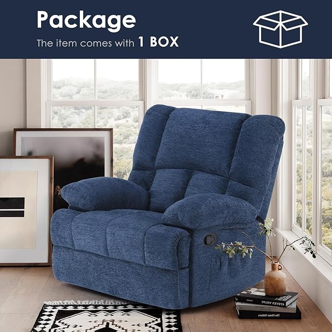 Oversized Rocker Recliner Chair, Wide Rocker Chair - Image 7