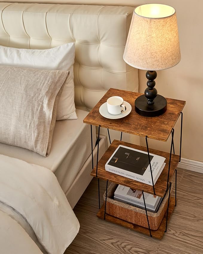 Tall End Table, Small Side Table, 29 inch High Entryway Table, Bedside Table - Image 5