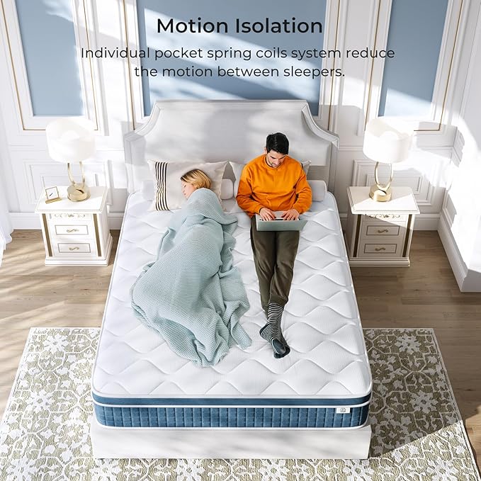 Queen Mattress 12 Inch, Hybrid Queen Bed Mattress - Image 2