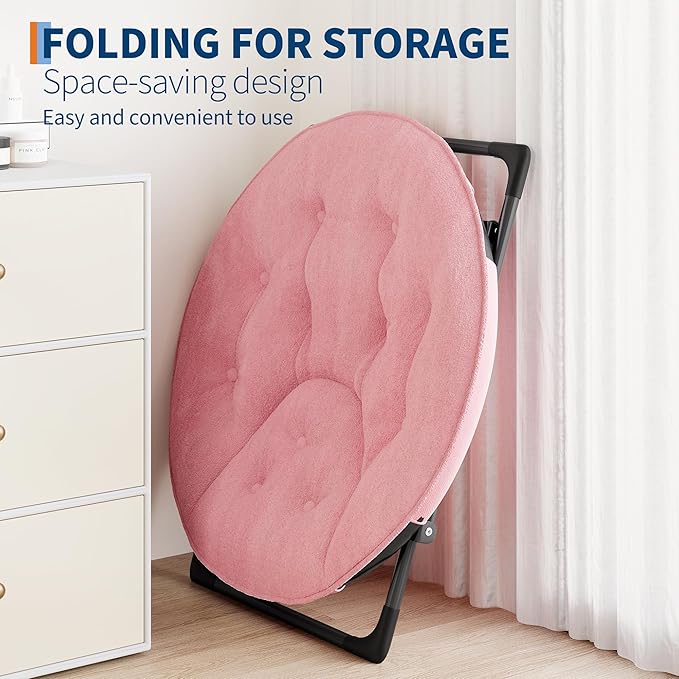 Saucer Chair, XL Foldable Lounge Chair - Image 6