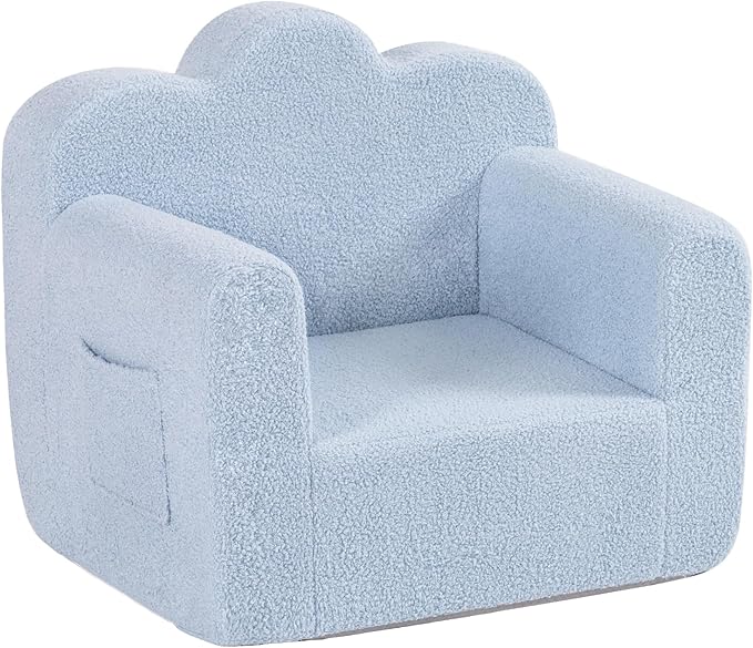 Tiita Kids Couch Plush Toddler Chair, Cloud-Like Glow in The Dark Kids Sofa by TiitaHome