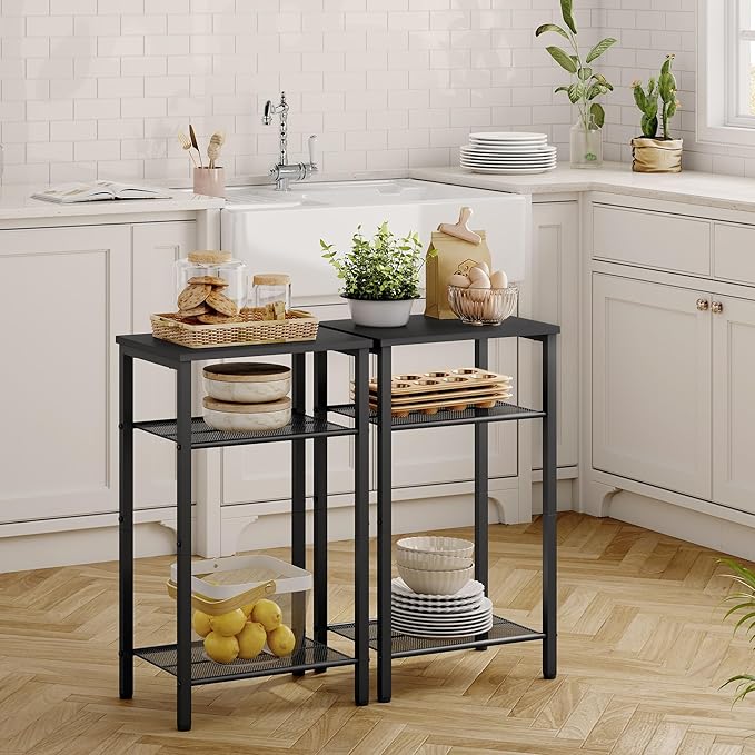Hoctieon 3 Tier End Table, Telephone Table, Tall Side Table - Image 7