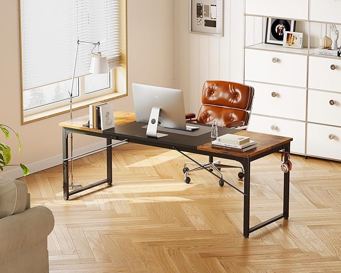 Coleshome 71 Inch Computer Desk, Modern Simple Style Desk - Image 4