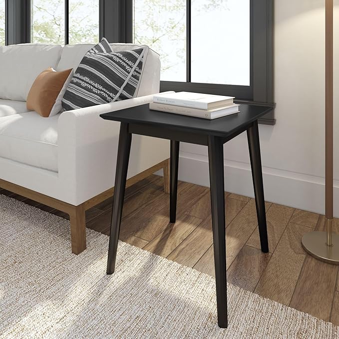 Plank+Beam Mid Century Modern Square Side Table, Couch Side Table, Small End by PlankBeam