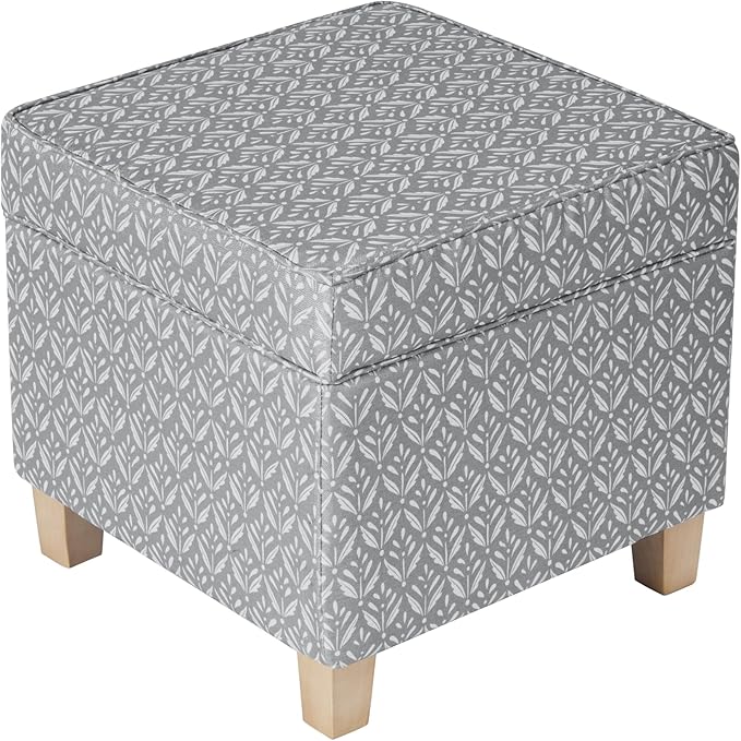 HomePop Home Decor | K7342-A873 | Classic Square Storage Ottoman - Image 10