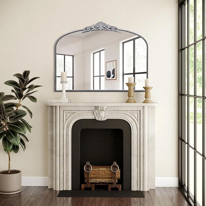 Micasso Antique Silver Wall Mirror, Living Room - Image 6