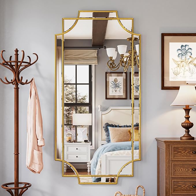Kelly Miller Large Gold Full Length Mirror - Image 2