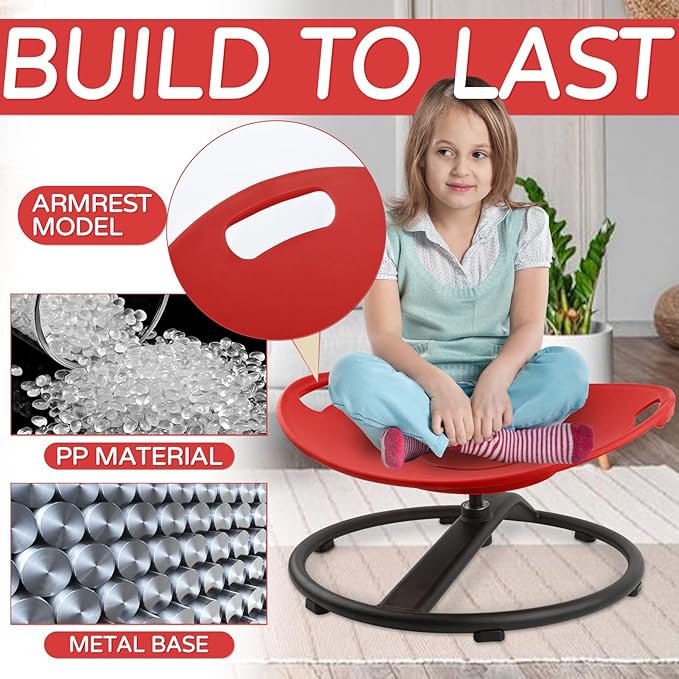 Sensory Spinning Chair for Kids, Sensory Swivel Chair - Image 4
