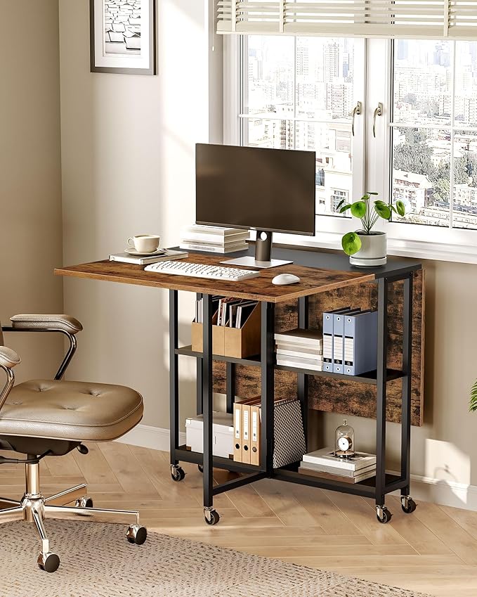 Folding Dining Table, Movable Dining Table, Expandable Kitchen Table, Versatile - Image 5
