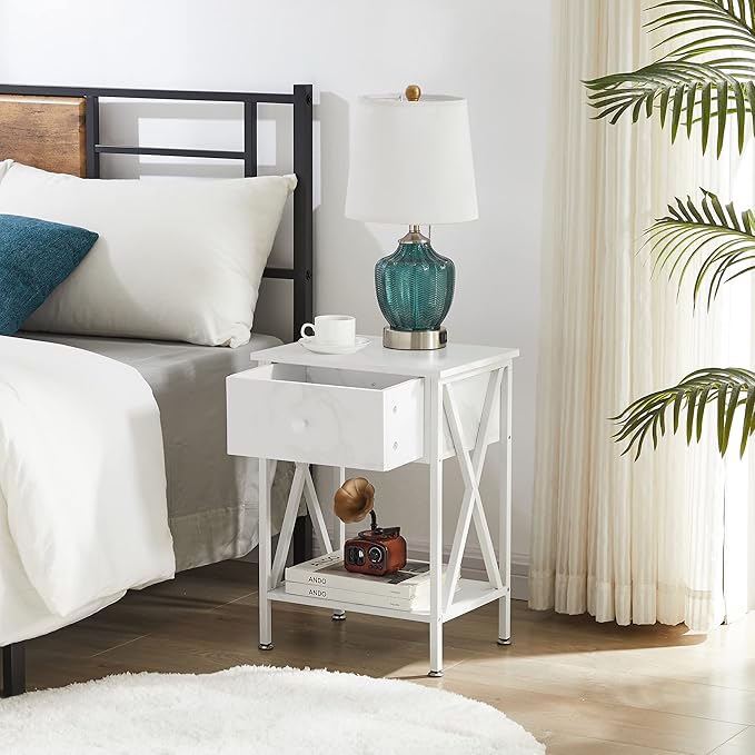 VECELO Nightstands Set of 2, Modern Bedside End Tables, Night Stands - Image 5