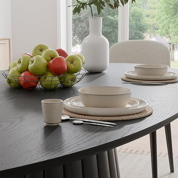 Casaphoria 67" Oval Dining Table, Modern Wood Kitchen Table - Image 9