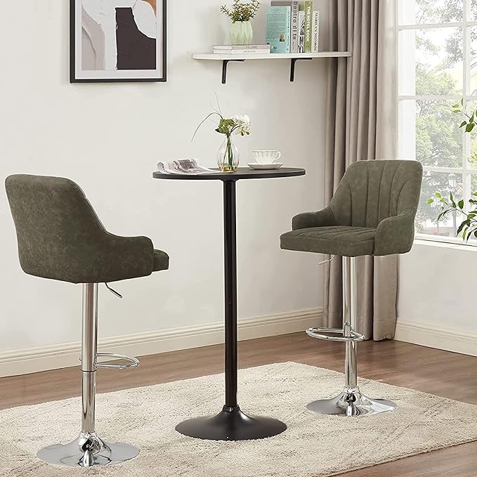 VECELO Adjustable Barstools Set of 4, Counter Bar Stools - Image 6