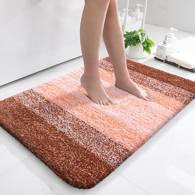 OLANLY Bathroom Rugs Mat 36x24, Extra Soft Absorbent Microfiber Bath Rugs by OLANLY