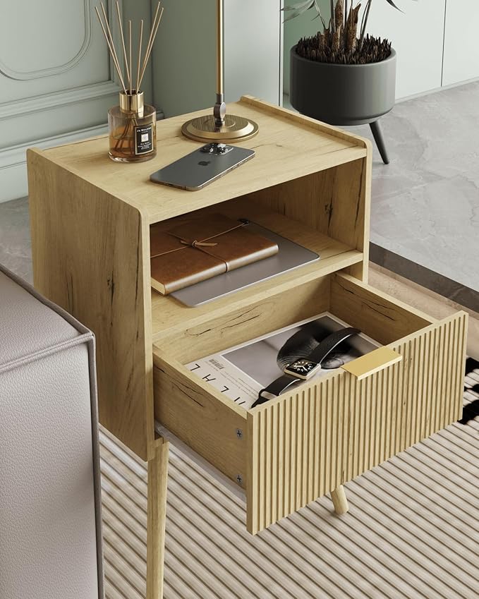 Nightstand, Modern Bedside Table - Image 4