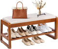 Shoe Bench Storage Rubberwood by PETKABOO