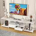 TV Stand with Fabric Drawer for 65 70 75 Inches TV by GYIIYUO