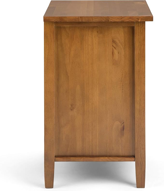 SIMPLIHOME Warm Shaker SOLID WOOD 24 inch Wide Transitional Bedside Nightstand - Image 10