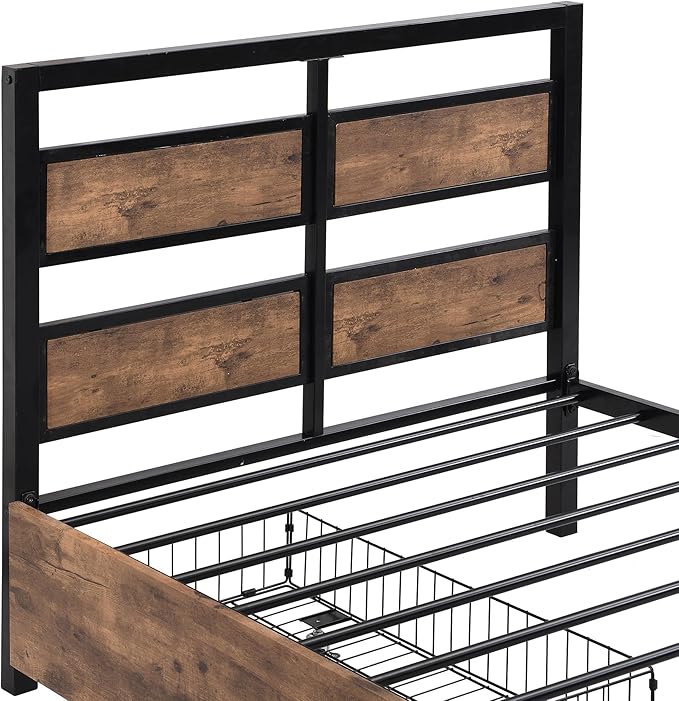Twin Size Metal Platform Bed - Image 7