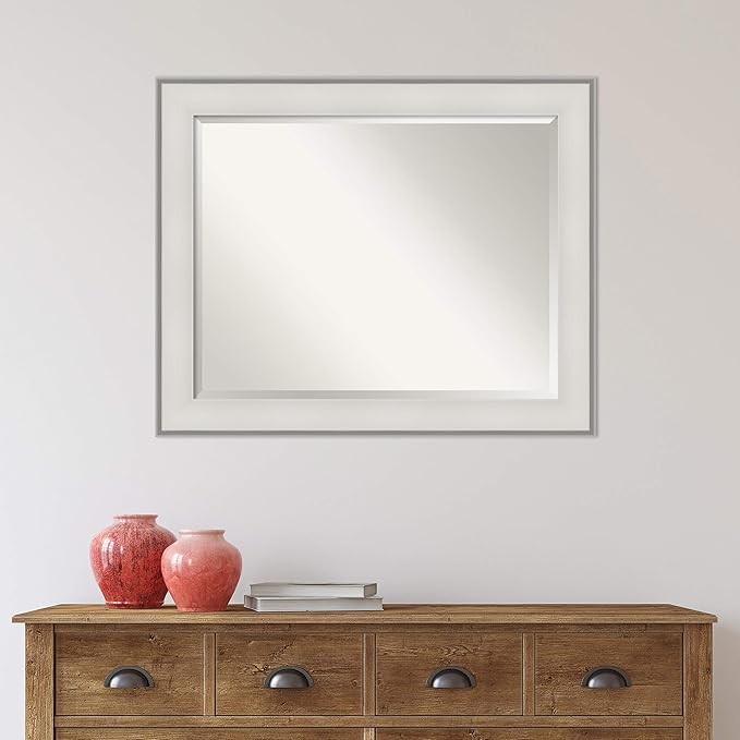 Amanti Art White Bathroom Mirror - Image 6