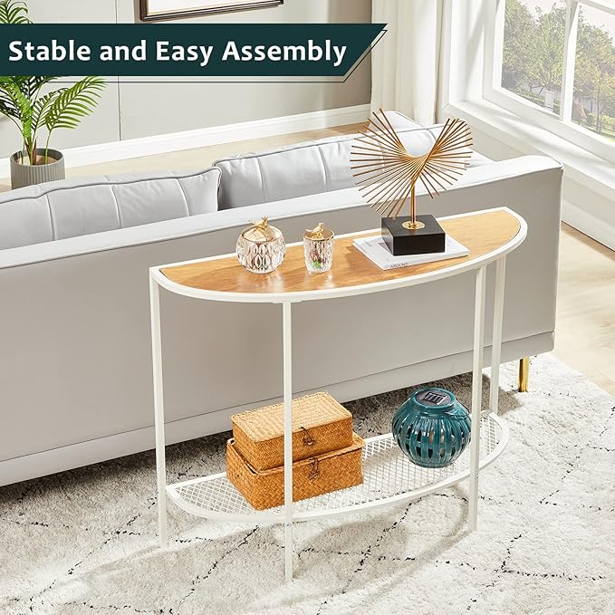 SAYGOER Console Table 2 Tier Narrow Entryway Table - Image 6