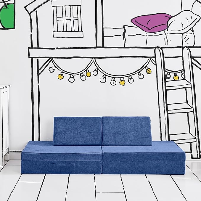 Yourigami Kids and Toddler Play Couch, Convertible Folding Sofa, Durable Foam - Image 7