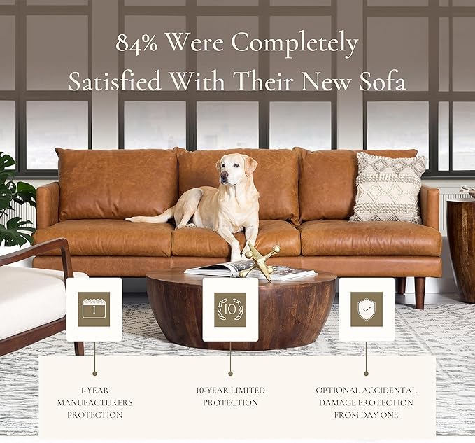 Poly & Bark Girona Leather Couch - Image 7