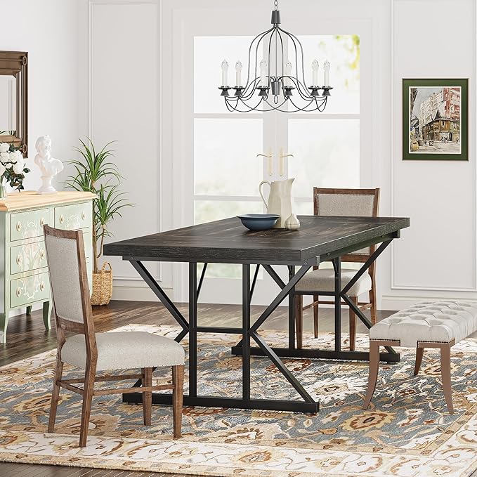 Tribesigns Farmhouse Dining Table - Image 6
