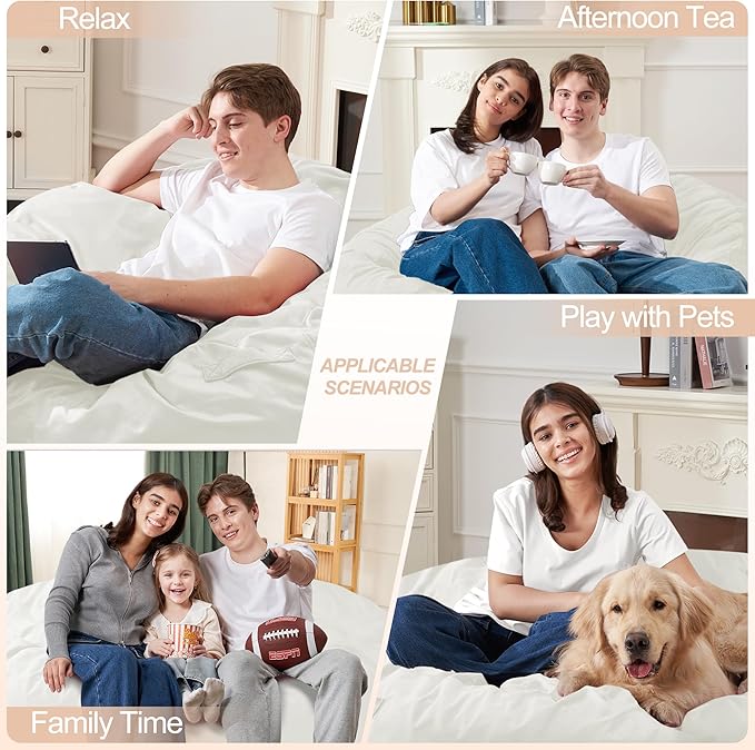 Homguava 4 FT Bean Bag Chair: 4' Bean Bags - Image 4