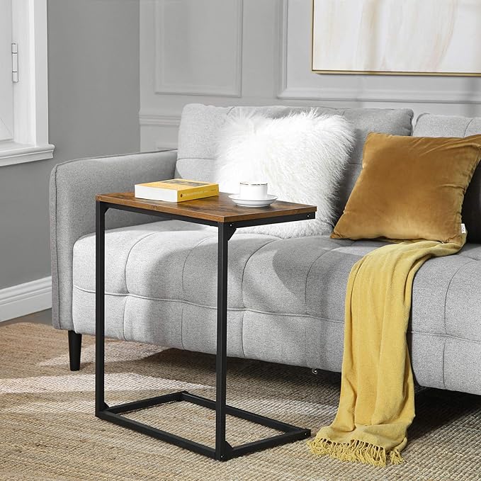 VASAGLE C Shape End Table, Small Coffee Table - Image 4