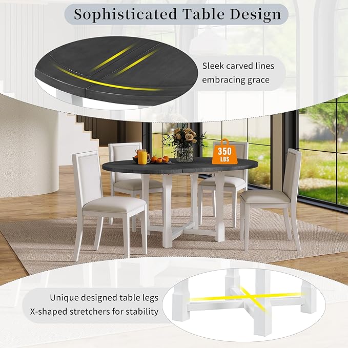 Ball & Cast 5 Pieces Dining Table Set - Image 8