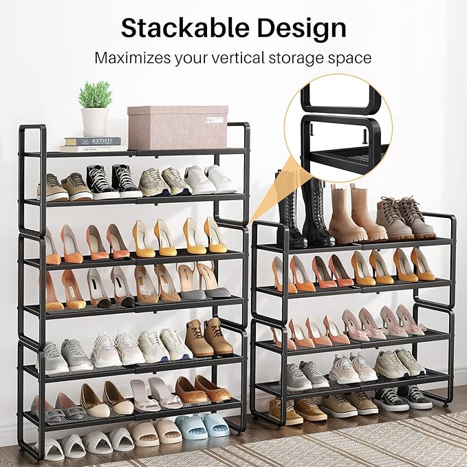 Shoe Rack - Expandable Shoe Organizer - Image 6