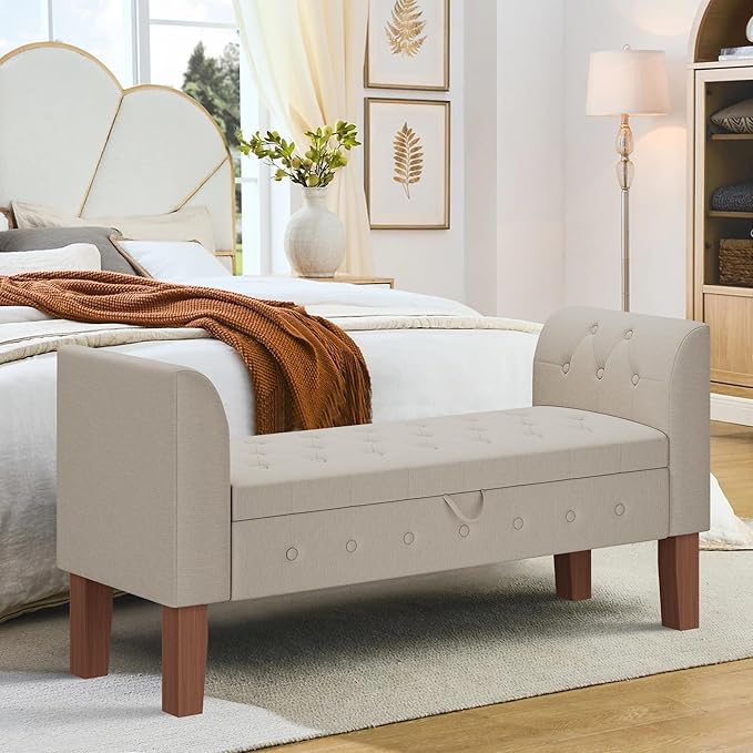 Awonde Upholstered Storage Bench - Image 4